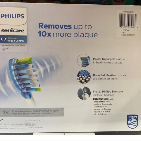 New Philips Sonicare C3 Premium clean Control 8 Brush Heads replacement fast s/h - Picture 3 of 13